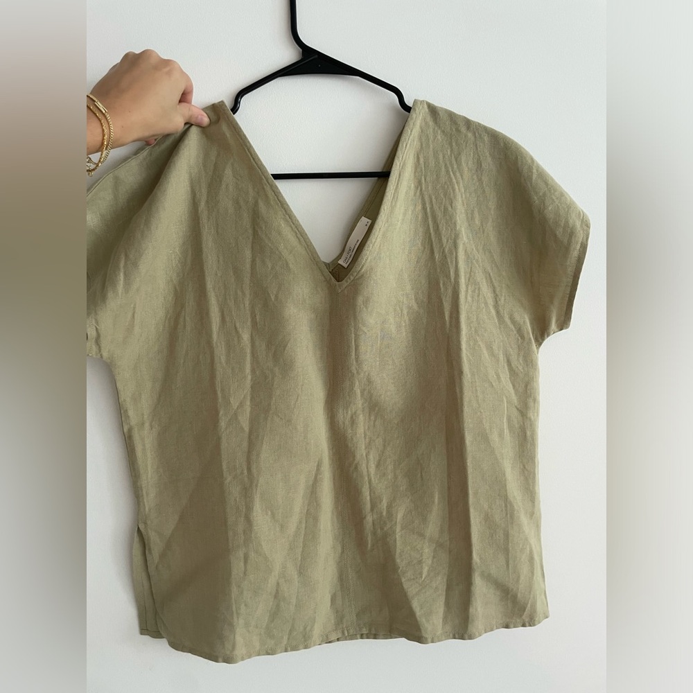 BRAND NEW OAK + FORT LINEN TOP